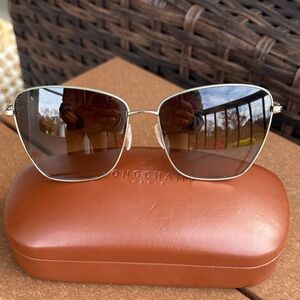 Longchamp Women's Sunglasses with Gold Frame
